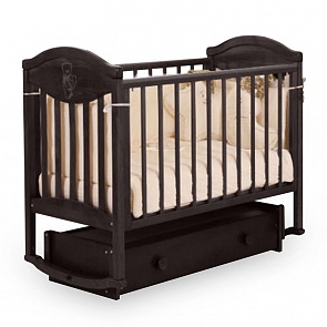 Детская кровать Лель АБ 23.4 Камелия с универсальным маятником, декор №007, венге (Лель, LIEL-АБ 23.4_венге)